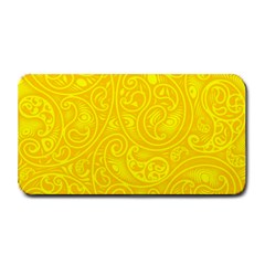 Bright Yellow Gold Paisley Pattern Medium Bar Mats by SpinnyChairDesigns