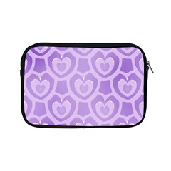 Purple Hearts Pattern Apple Ipad Mini Zipper Cases by SpinnyChairDesigns