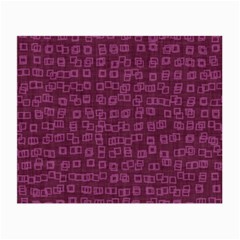 Plum Abstract Checks Pattern Small Glasses Cloth by SpinnyChairDesigns