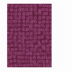 Plum Abstract Checks Pattern Large Garden Flag (two Sides) by SpinnyChairDesigns