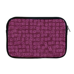 Plum Abstract Checks Pattern Apple Macbook Pro 17  Zipper Case by SpinnyChairDesigns