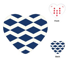 Diamonds Blue Playing Cards Single Design (heart)