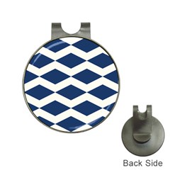 Diamonds Blue Hat Clips With Golf Markers