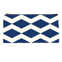 Diamonds Blue Pencil Case