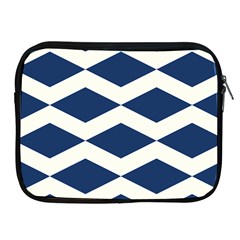 Diamonds Blue Apple Ipad 2/3/4 Zipper Cases