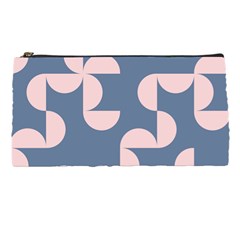 Pink And Blue Shapes Pencil Case