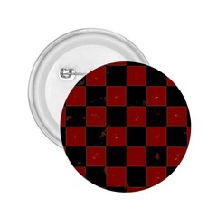 Red And Black Checkered Grunge  2 25  Buttons by SpinnyChairDesigns