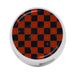 Red And Black Checkered Grunge  4-port Usb Hub (one Side) by SpinnyChairDesigns