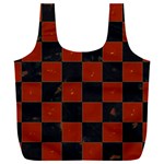 Red and Black Checkered Grunge  Full Print Recycle Bag (XXL) Back