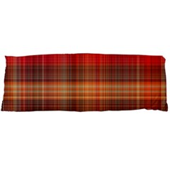 Madras Plaid Fall Colors Body Pillow Case Dakimakura (two Sides) by SpinnyChairDesigns