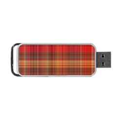 Madras Plaid Fall Colors Portable Usb Flash (two Sides) by SpinnyChairDesigns