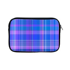 Madras Plaid Blue Purple Apple Ipad Mini Zipper Cases by SpinnyChairDesigns