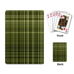 Green Madras Plaid Playing Cards Single Design (rectangle) by SpinnyChairDesigns