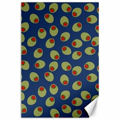 Green Olives With Pimentos Canvas 24  X 36  by SpinnyChairDesigns