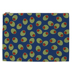 Green Olives With Pimentos Cosmetic Bag (xxl) by SpinnyChairDesigns