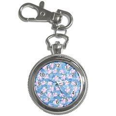 Watercolor Violets Key Chain Watches by SpinnyChairDesigns