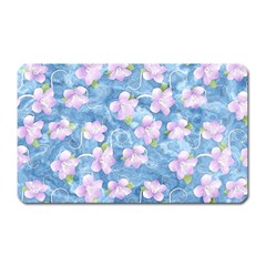 Watercolor Violets Magnet (rectangular) by SpinnyChairDesigns