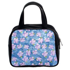 Watercolor Violets Classic Handbag (two Sides)