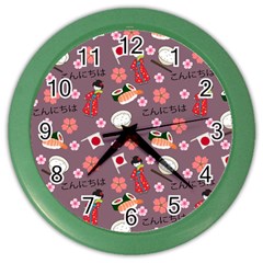 Japan Girls Color Wall Clock