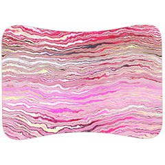 Pink Abstract Stripes Velour Seat Head Rest Cushion by SpinnyChairDesigns