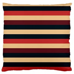 Seventies Stripes Large Cushion Case (one Side) by tmsartbazaar