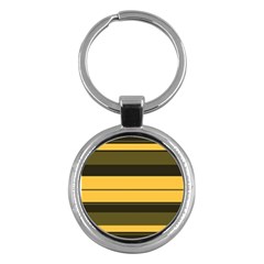 Vintage Yellow Key Chain (round) by tmsartbazaar