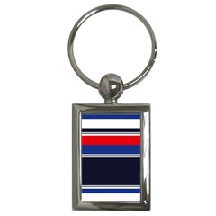 Casual Uniform Stripes Key Chain (rectangle) by tmsartbazaar