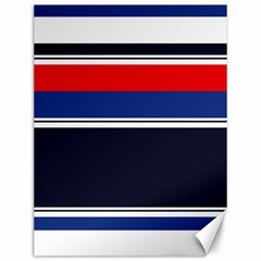 Casual Uniform Stripes Canvas 12  X 16  by tmsartbazaar