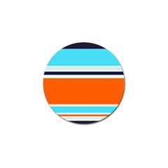 Tri Color Stripes Golf Ball Marker by tmsartbazaar