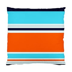 Tri Color Stripes Standard Cushion Case (two Sides) by tmsartbazaar