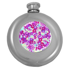 Spring Flowers Garden Round Hip Flask (5 Oz)