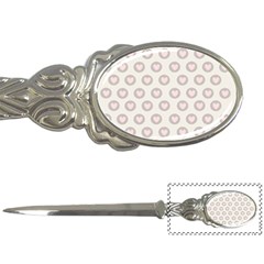 Pink And Brown Hearts Letter Opener