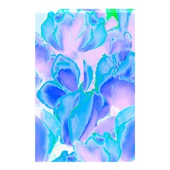 Ciclamen Flowers Blue Shower Curtain 48  X 72  (small) 