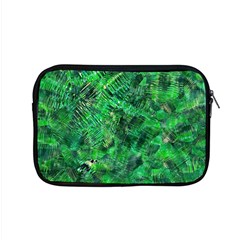 Jungle Green Abstract Art Apple Macbook Pro 15  Zipper Case by SpinnyChairDesigns