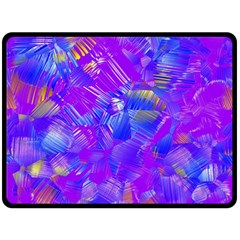 Fuchsia Magenta Abstract Art Fleece Blanket (large) 