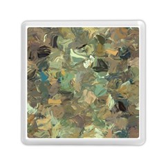 Earth Colors Abstract Art Memory Card Reader (square) by SpinnyChairDesigns