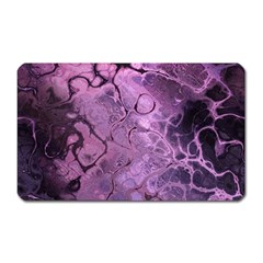 Amethyst Violet Abstract Marble Art Magnet (rectangular)