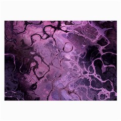 Amethyst Violet Abstract Marble Art Large Glasses Cloth (2 Sides) by SpinnyChairDesigns