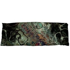 Black Green Grey Abstract Art Marble Texture Body Pillow Case (dakimakura) by SpinnyChairDesigns