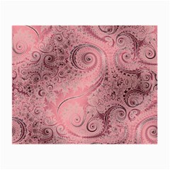 Orchid Pink And Blush Swirls Spirals Small Glasses Cloth by SpinnyChairDesigns