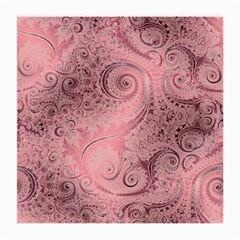 Orchid Pink And Blush Swirls Spirals Medium Glasses Cloth by SpinnyChairDesigns