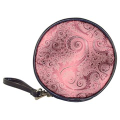 Orchid Pink And Blush Swirls Spirals Classic 20-cd Wallets by SpinnyChairDesigns