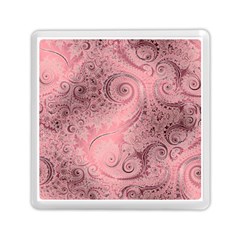 Orchid Pink And Blush Swirls Spirals Memory Card Reader (square) by SpinnyChairDesigns