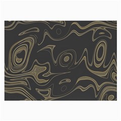 Taupe Umber Abstract Art Swirls Large Glasses Cloth (2 Sides) by SpinnyChairDesigns