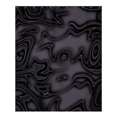 Dark Plum And Black Abstract Art Swirls Shower Curtain 60  X 72  (medium)  by SpinnyChairDesigns