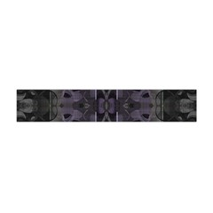 Chive Purple Black Abstract Art Pattern Flano Scarf (mini) by SpinnyChairDesigns