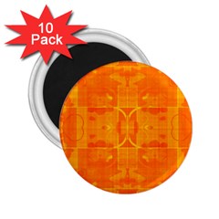 Orange Peel Abstract Batik Pattern 2 25  Magnets (10 Pack)  by SpinnyChairDesigns
