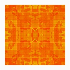 Orange Peel Abstract Batik Pattern Medium Glasses Cloth by SpinnyChairDesigns