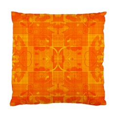 Orange Peel Abstract Batik Pattern Standard Cushion Case (one Side) by SpinnyChairDesigns