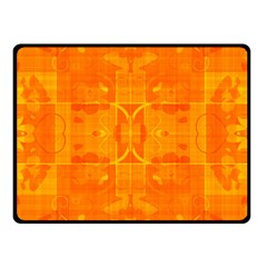 Orange Peel Abstract Batik Pattern Double Sided Fleece Blanket (small)  by SpinnyChairDesigns